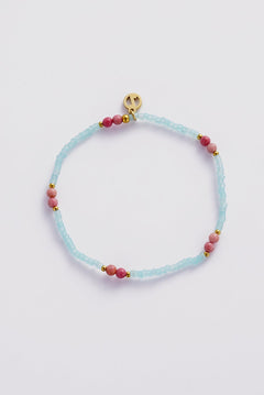 Robyn Bracelet - Teal/Blush