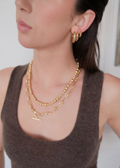 Cleo Hoop Medium - Gold