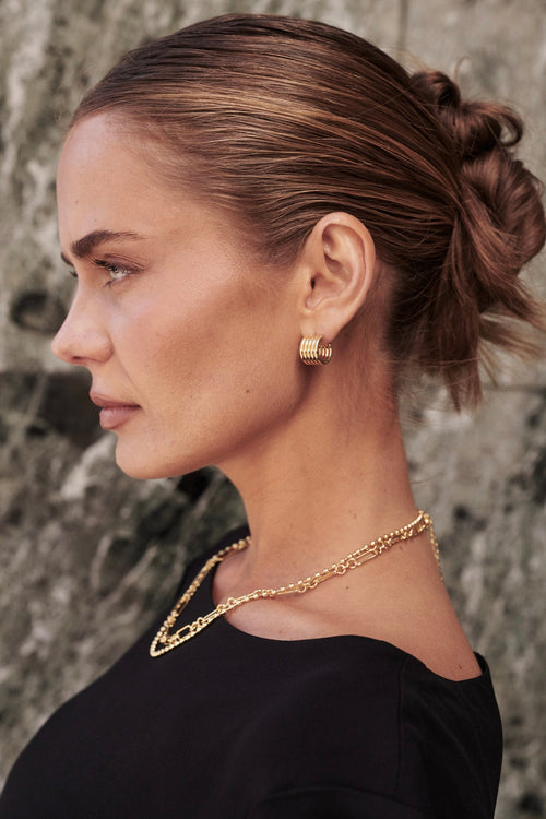Jade Hoop - Gold