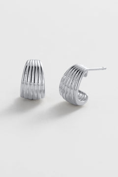 Sasha Hoop Small - Silver