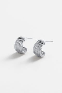 Sasha Hoop Small - Silver