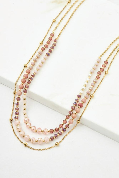 Addison Necklace - Blush