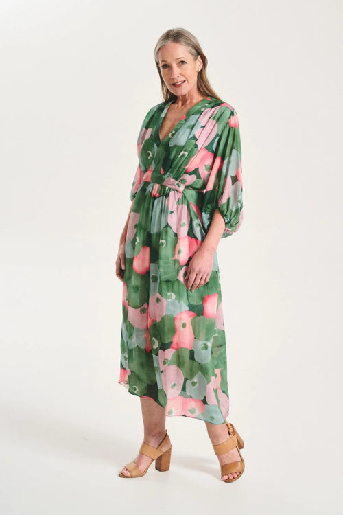 Zahara Dress - Green Floral