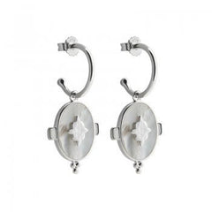 Mother of Pearl Oval Earrings
