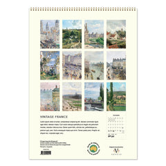 Wall Calendar 2027 - Vintage France