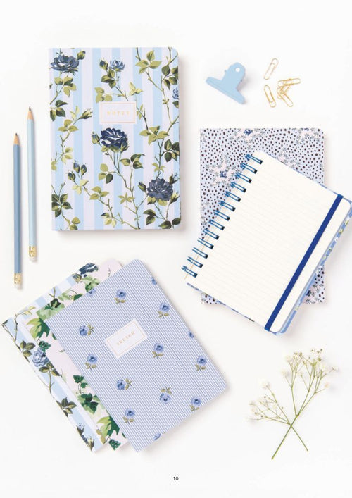 Cath Kidston A5 Notebook - Floral Stripe