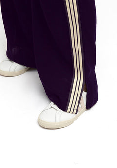 Side Stripe Track Pants - Chocolate