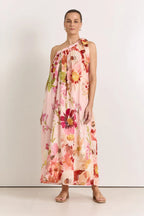 Ricci One Shoulder Cotton Maxi Dress - Cotswolds