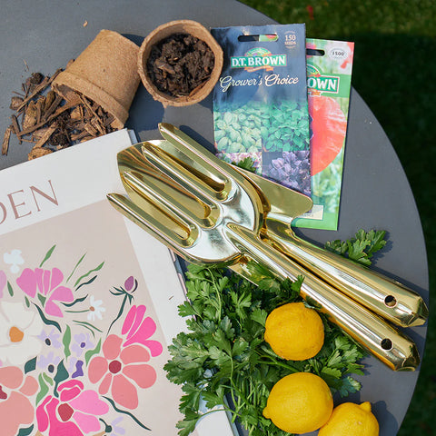 Garden Tools Set - Gold