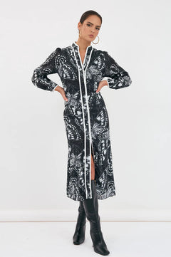 Nelly Butterfly Print Dress