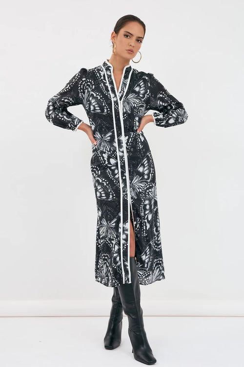 Nelly Butterfly Print Dress