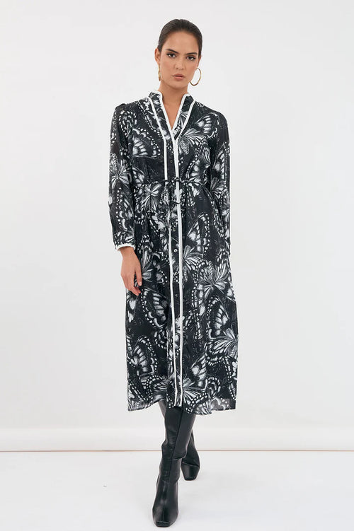 Nelly Butterfly Print Dress