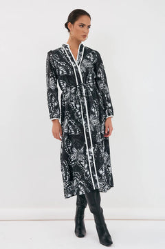 Nelly Butterfly Print Dress