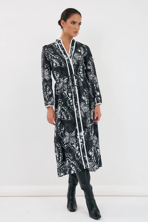 Nelly Butterfly Print Dress