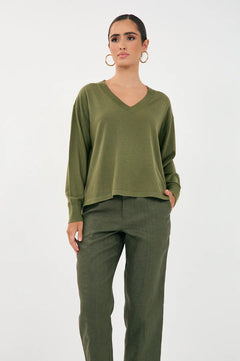 Tiffany Belted Linen Pant