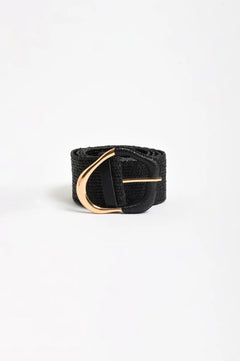 Wrapped Buckle Stretch Belt
