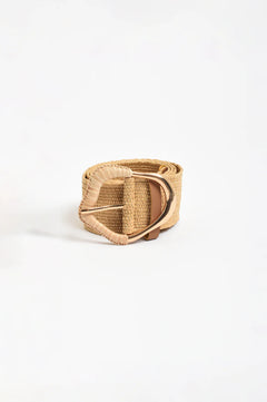 Wrapped Buckle Stretch Belt