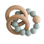 Beechwood Teether Ring - Sage