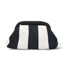 Dumpling Clutch - Black/Cream