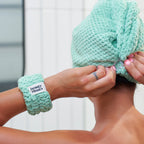 Luxury Waffle Hair Turban - Pink