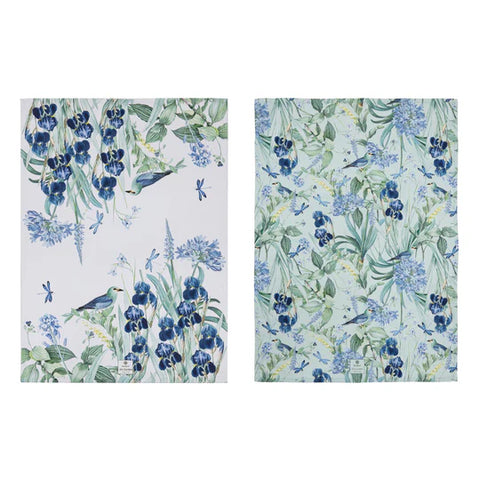 Iris Garden Kitchen Tea Towel - 2pk