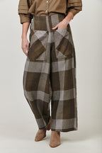 Linen Pants - Breen Plaid