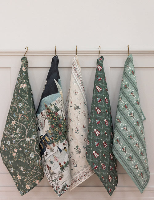 Christmas Village Tea Towel