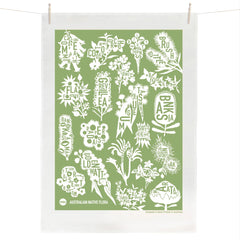 Australian Native Flora Tea Towel - Eucalyptus