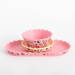 Cowgirl Plate and Bowl Set