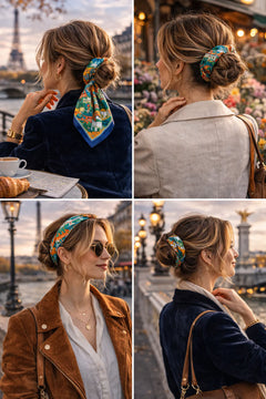 Silk Scarf - Gateaux Coral
