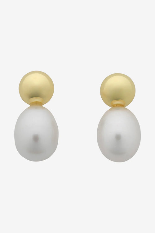 Cove Gold Pearl Earring