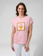 Cuff Tee Jardin Tile - Mauve