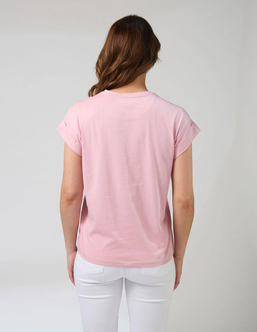 Cuff Tee Jardin Tile - Mauve