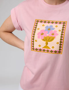 Cuff Tee Jardin Tile - Mauve