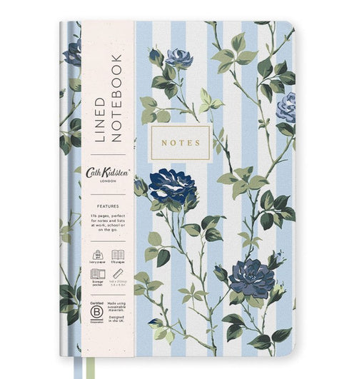 Cath Kidston A5 Notebook - Floral Stripe