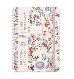 Cath Kidston B6 Spiral Notebook - Cream Butterfly