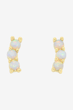 Emery Gold Opal Earring
