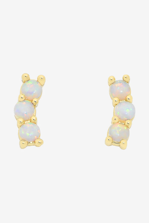 Emery Gold Opal Earring