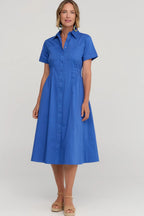 Kalinda Dress - Oxford Blue