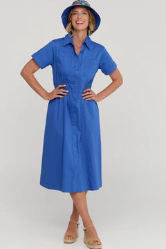 Kalinda Dress - Oxford Blue