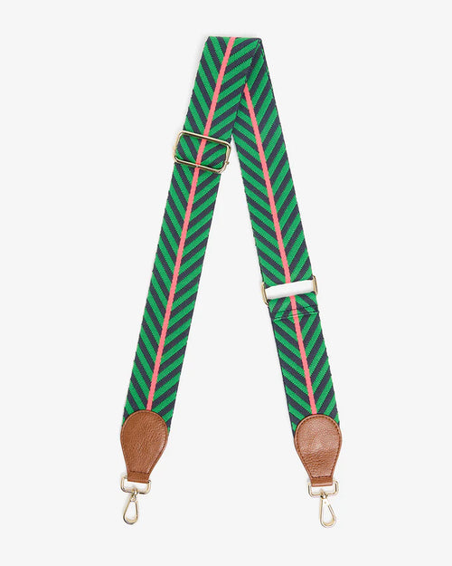 Accent Strap - Tan/Grn/Navy/Chevron