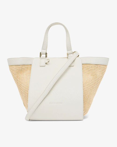 Carnegie Tote - Chalk/Natural Weave