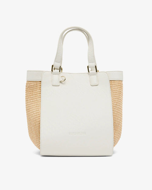 Carnegie Tote - Chalk/Natural Weave