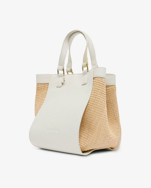 Carnegie Tote - Chalk/Natural Weave