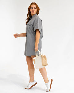 Carnegie Tote - Chalk/Natural Weave