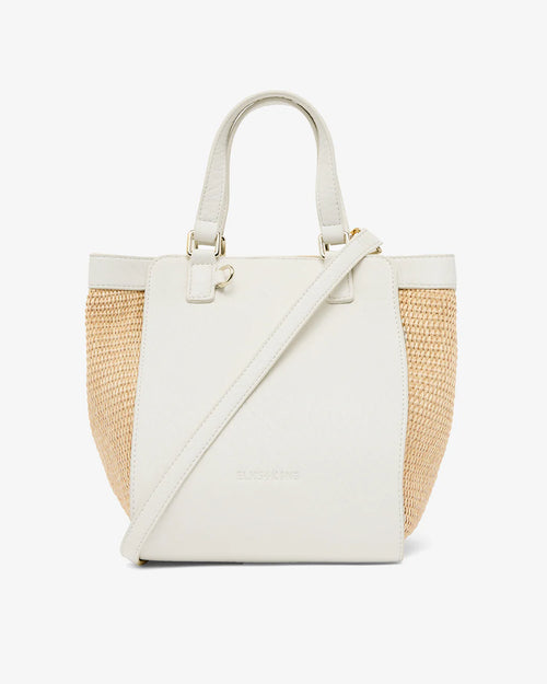 Carnegie Tote - Chalk/Natural Weave