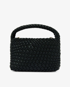 Linton Crossbody - Black Plait