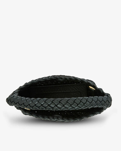 Linton Crossbody - Black Plait