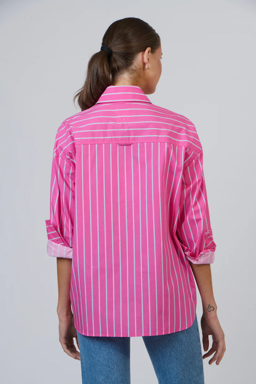 Boyfriend Shirt - Rayure Frambroise
