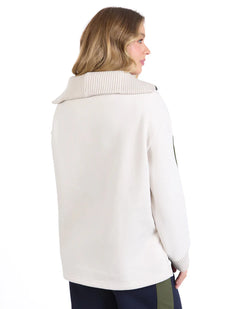 Knit Collar Crew - Bone